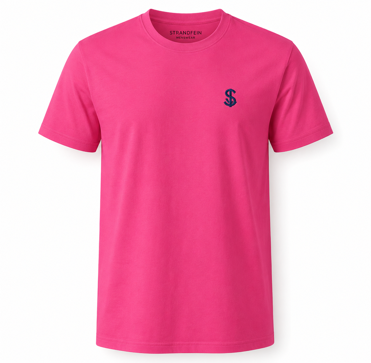 Strandfein Menswear Herren T-Shirt Gr. S Pink Kurzarm Rundhals Freizeit Shirt D2
