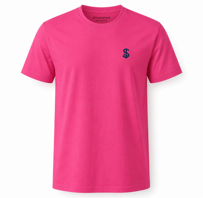 Strandfein Menswear Herren T-Shirt Gr. S Pink Kurzarm Rundhals Freizeit Shirt D2