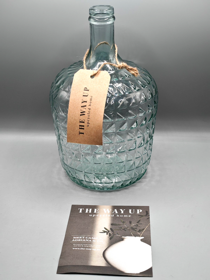 the way up Recyclingglas-Vase Valentina , 30cm hoch Clear Glas Deko