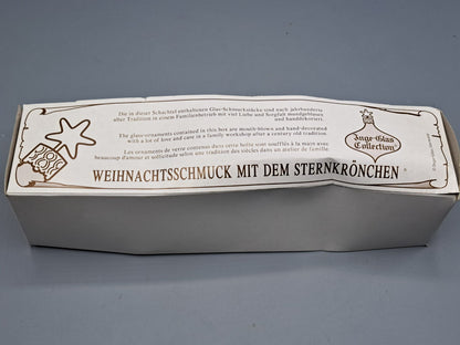 Inge-Glas, Mundgeblasene und Hanverzierte Christbaumspitze