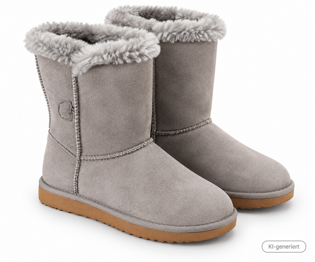 Sorbetto Accessori Stiefel Gr. 36-37 Grau Gefüttert Winterboots Quercia G2