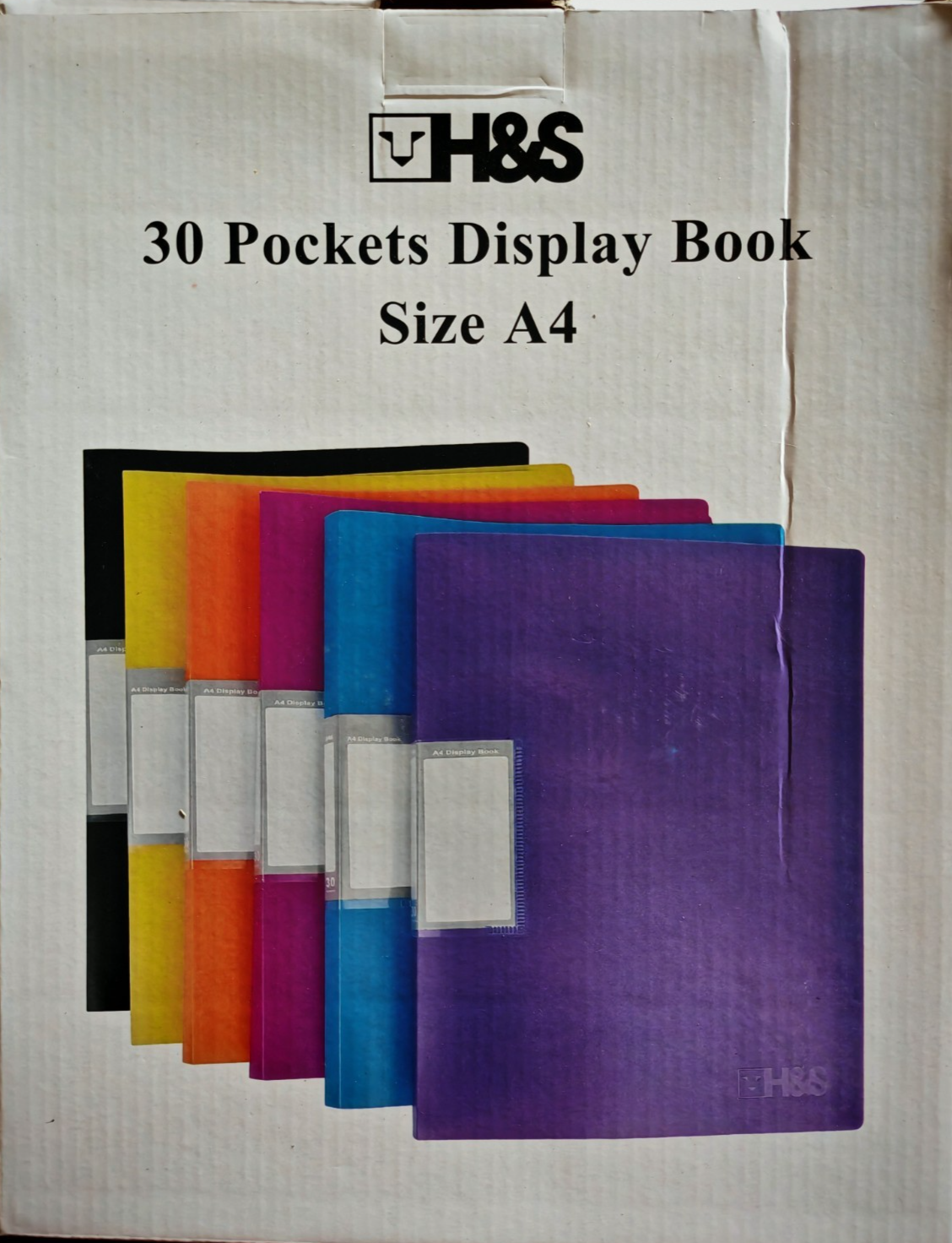 H&S Sichtbuch A4 6er Set Sichtmappe 30 Klarsichthüllen Präsentationsmappe H1