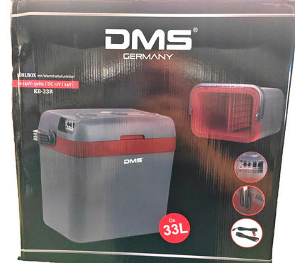 DMS Thermo Kühltasche 33L 12V 24V Kühlbox Warmhaltefunktion Camping Auto