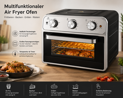 Kalorik TKG AFO 2001 Airfryer Ofen 21L Heißluftfritteuse Dörrautomat 1800W Pal2