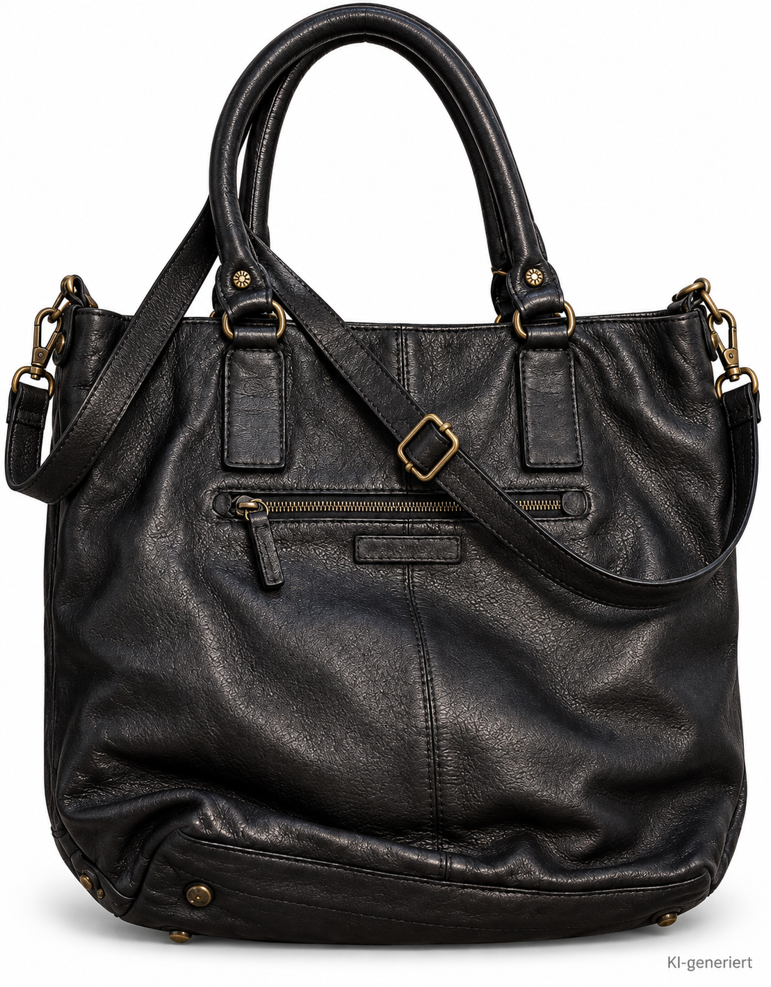 DESIDERIUS Damen Ledertasche Braun Echtleder Handtasche Schultertasche H3