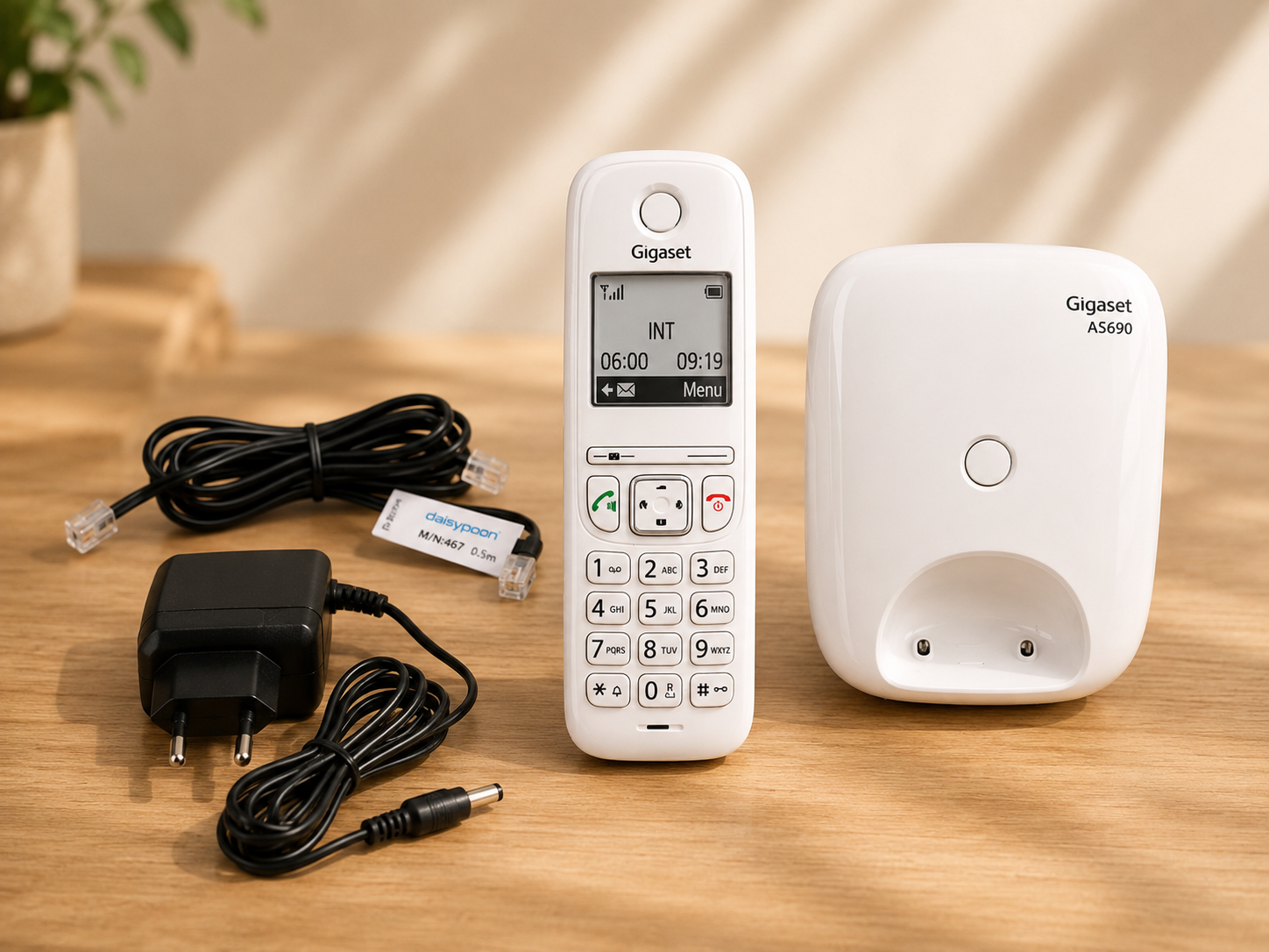 Gigaset AS690H DECT Mobilteil Weiß Schnurlostelefon Großes Display Freisprech A8