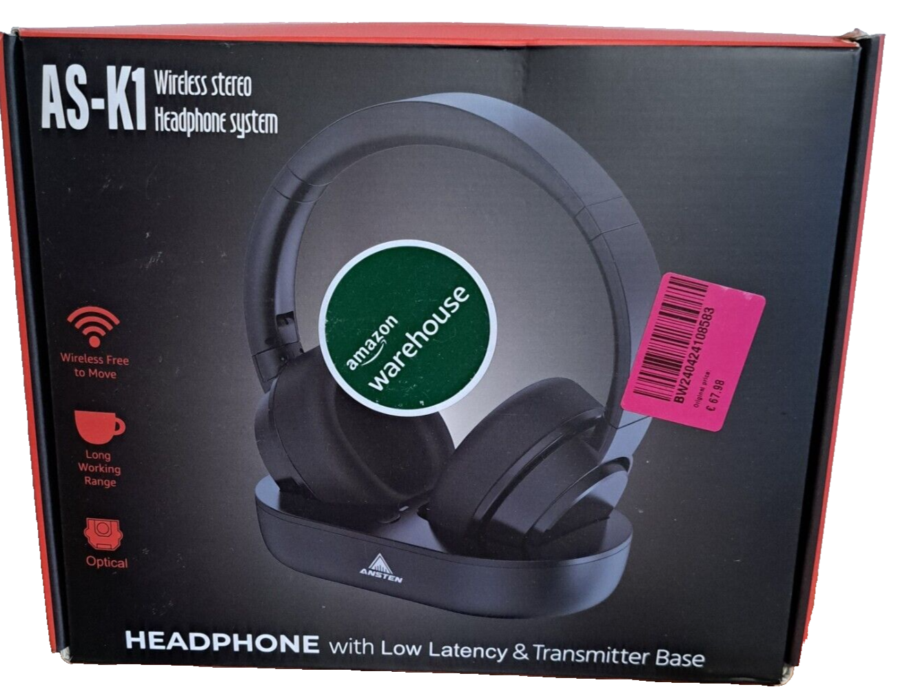 Ansten AS-K1 Wireless Stereao Heydphone System, Musik, Klang