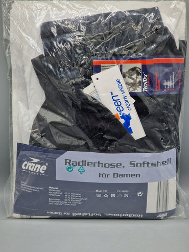 Crane Damen-Radlerhose, Softshell, Größe 40