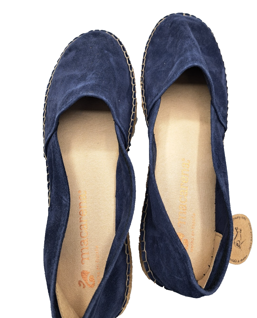 Macarena Damen Espadrilles Gr. 42 Dunkelblau Veloursleder Made in Spain G2