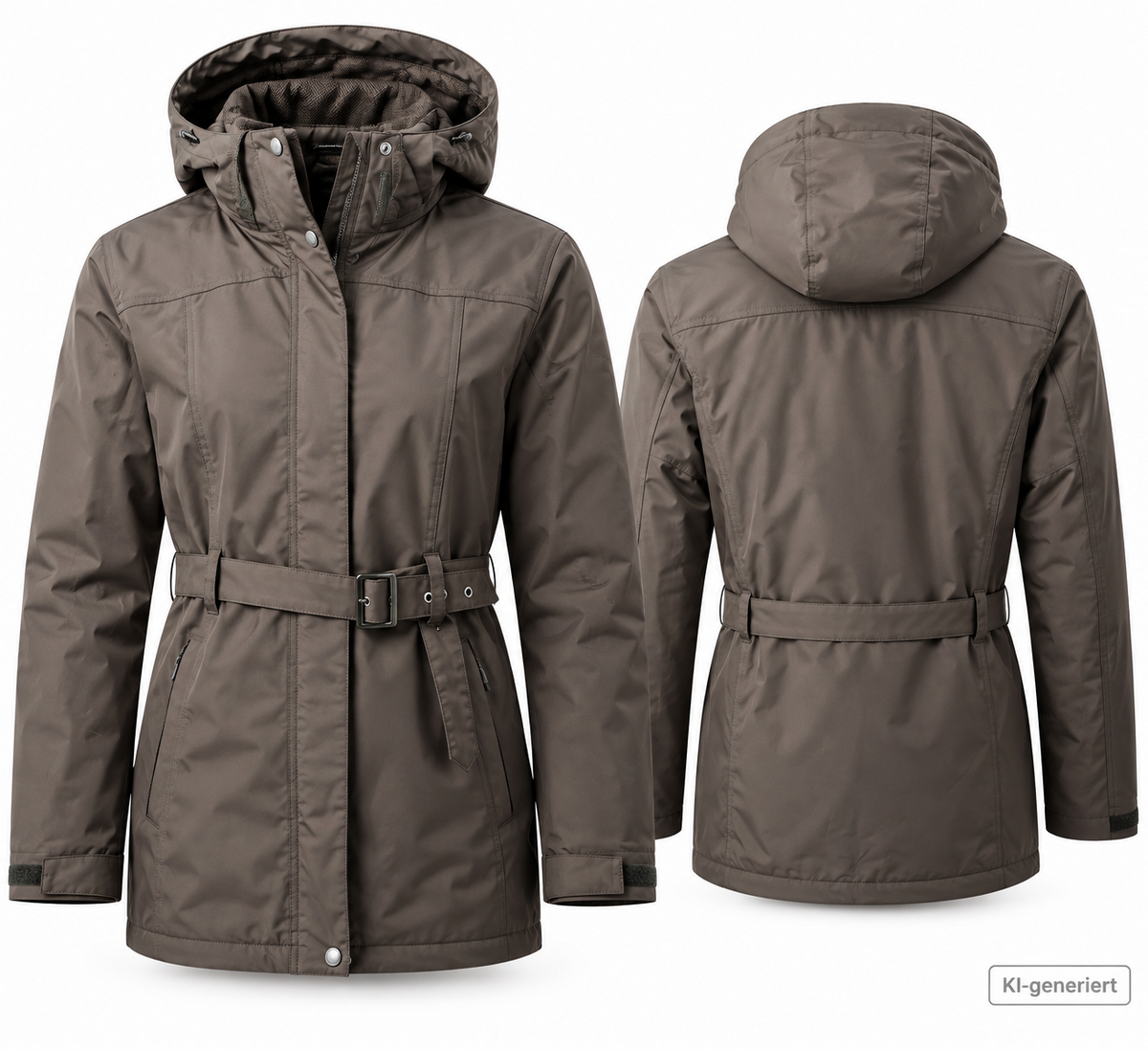 CRANE TechTex Extreme Damen Doppeljacke Gr.44/46 Braun Outdoor Wasserdicht Z