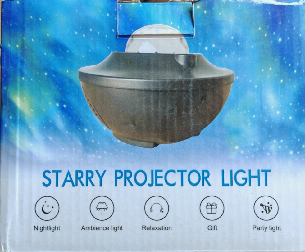 Sternenhimmel Projektor Galaxy Projektor LED Nachtlicht Musik Fernbedienung 360°