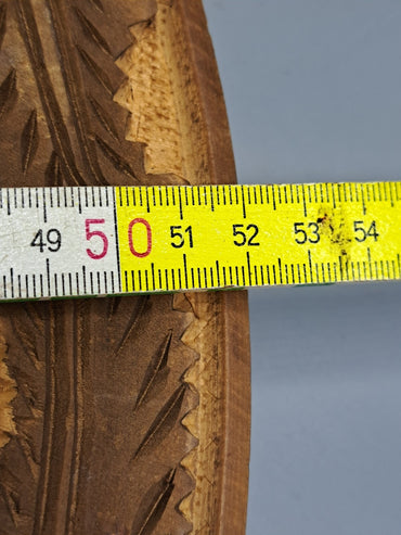 Dekoteller Holz, Sammler, Breite 52 cm, Blumenmuster