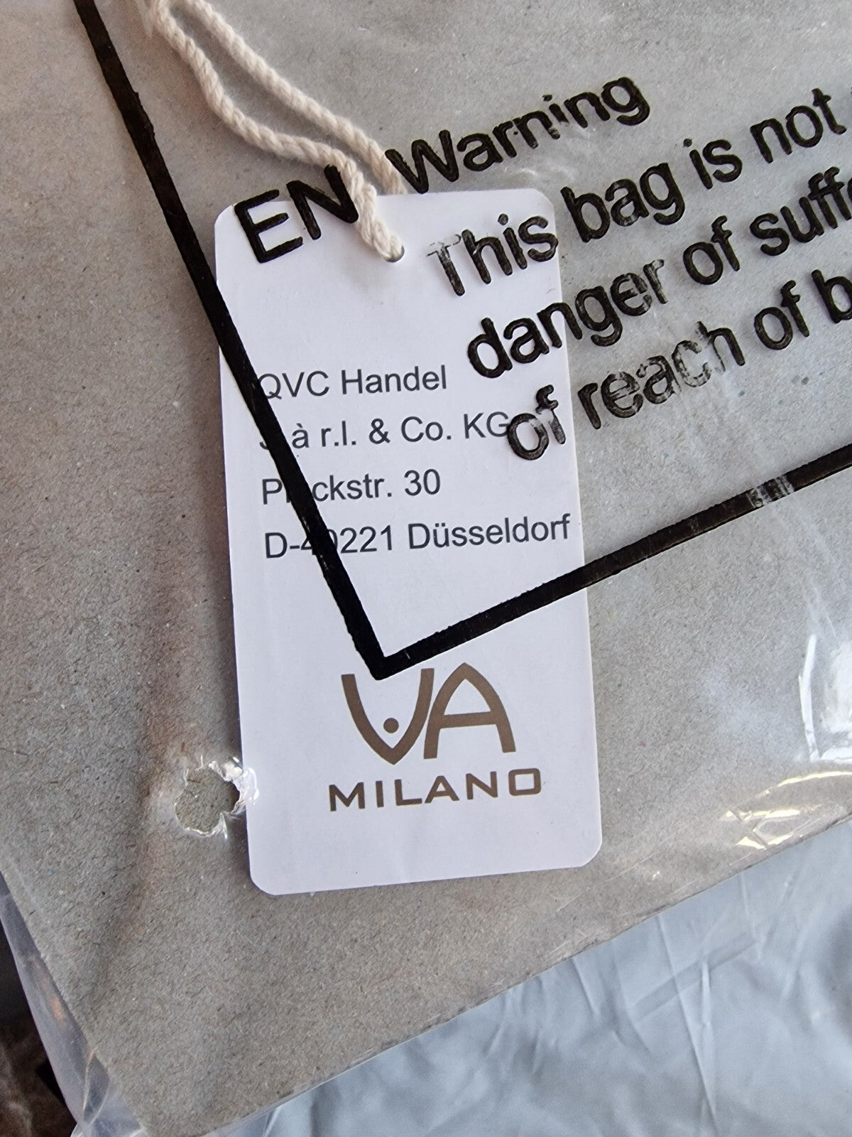 Milano Schultertasche Webmaterial mit echt Leder VM Logo