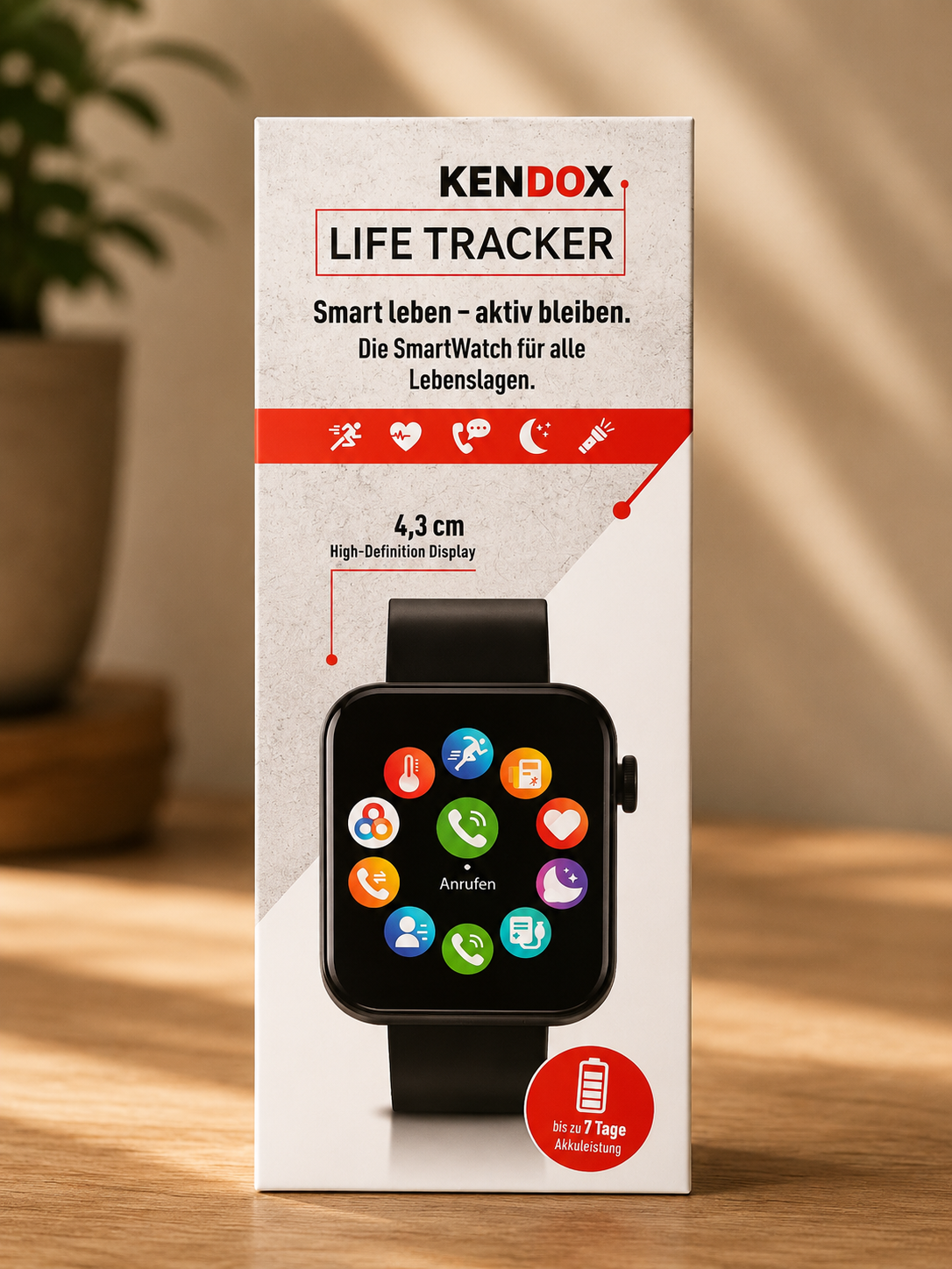 Kendox Life Tracker M37102 Fitness Tracker Smartwatch Schrittzähler Sport
