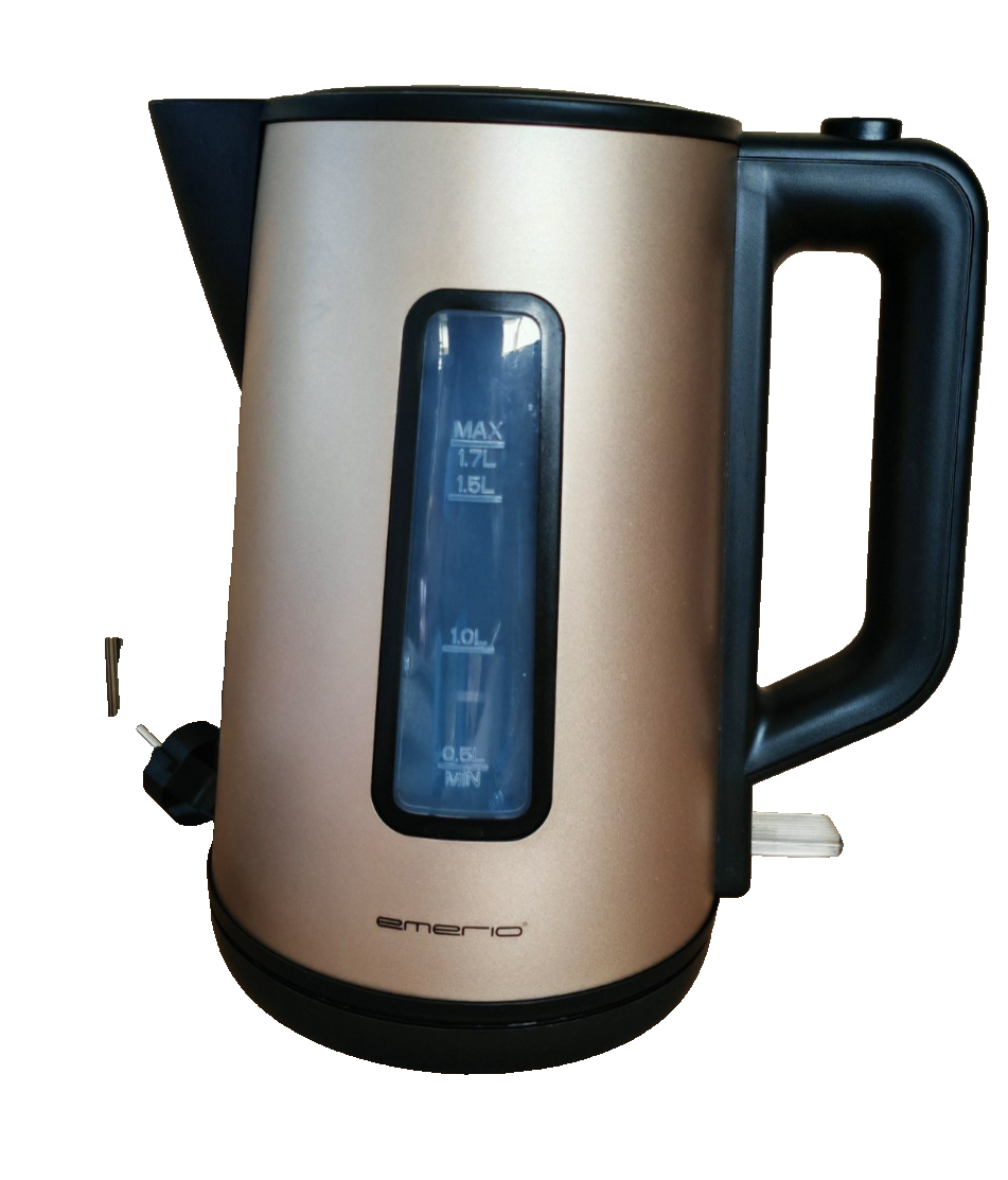 EMERIO WK-122829.8 Wasserkocher 1,7L 2200W Cool Wall Edelstahl Küche HO-A5