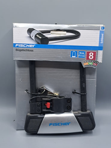 Fischer Fahrradschloss Bügelschloss Diebstahlschutz Schlüssel 20 cm 12mm 85850