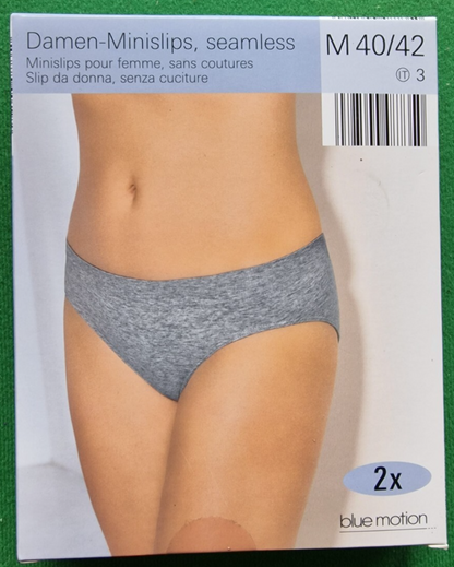 Blue Motion Damen-Minislips, Seamless, Größe M (40/42) 2 Stück