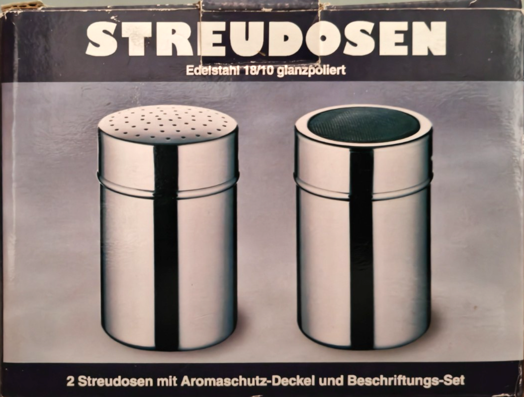 Connex Streudosen 2er Set 250 ml Gewürzstreuer Streudose Vorratsdose Küche B5