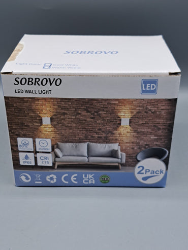 Sobrovo LED Wandlampe, 2er Set