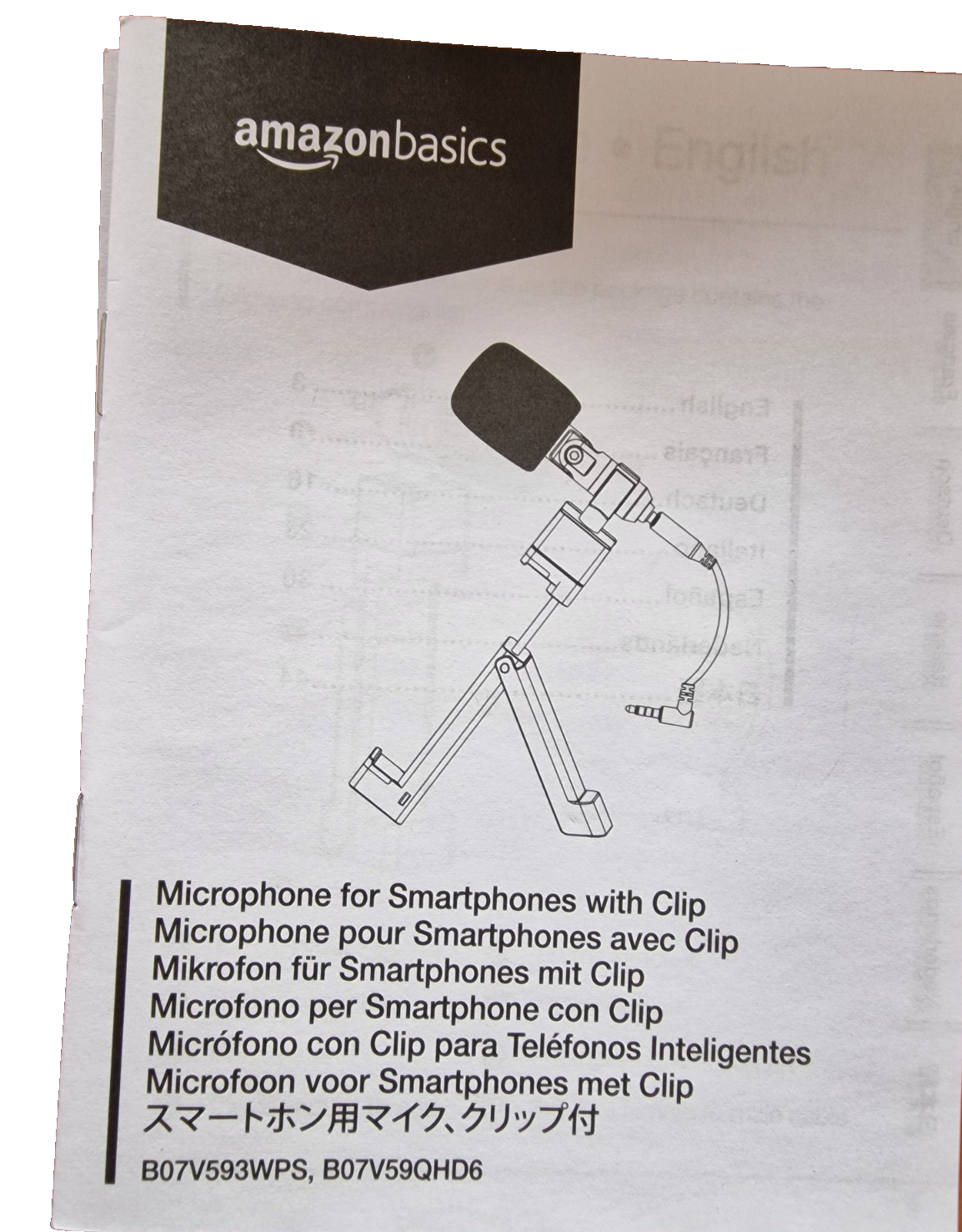 Amazon Basisc Mikrofon für Smartphone mit Clip