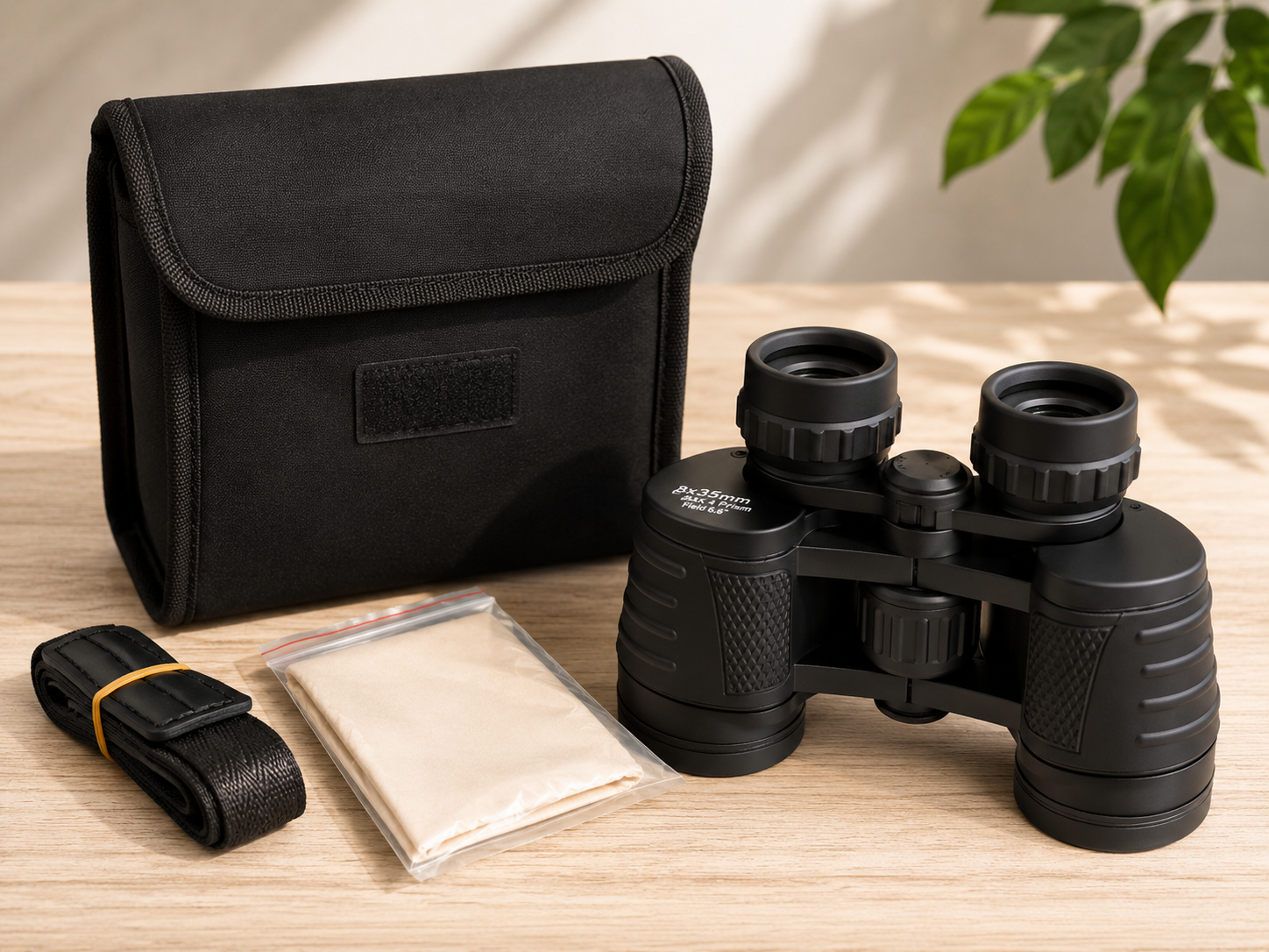 Fernglas 8x35 BAK4 Prisma Binoculars mit Tasche Halsband Outdoor Jagd Wandern A7