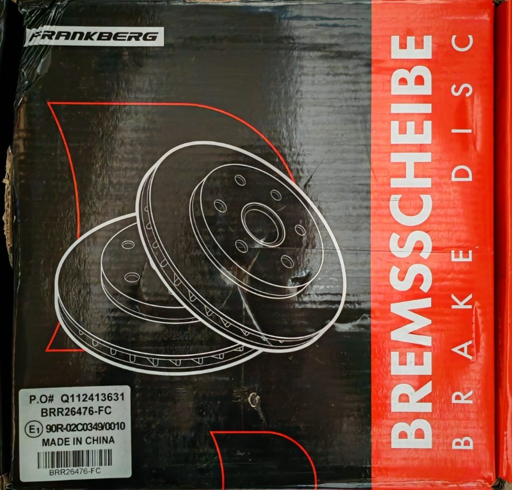 FRANKBERG Bremsscheiben 256mm vorne Hyundai Kia BRR26476-FC 2 Stück A2