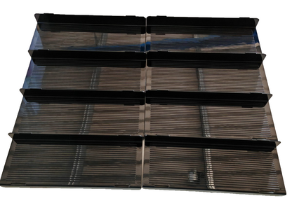 Lifewit Gewürz Organizer 4 Etagen Verstellbar Schublade Gewürzregal Schwarz E1