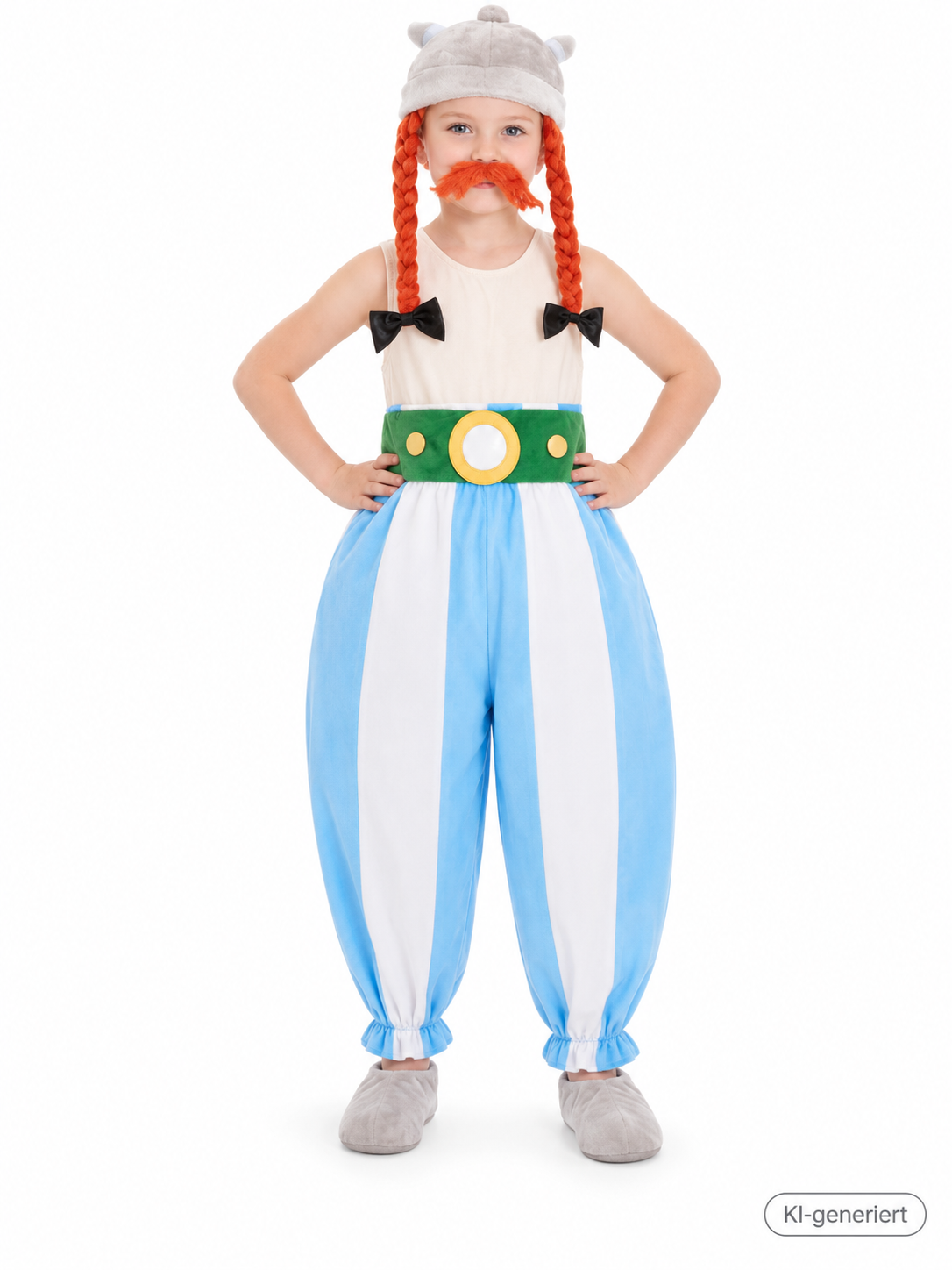 CHAKS Obelix Kinder Kostüm Gr. 116 5-6 Jahre Asterix Lizenz Fasching