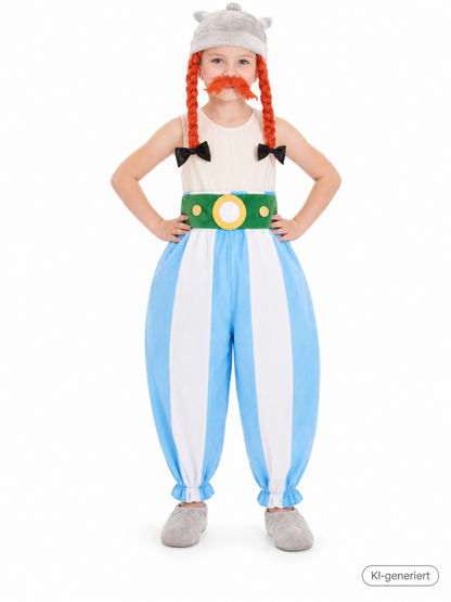 CHAKS Obelix Kinder Kostüm Gr. 116 5-6 Jahre Asterix Lizenz Fasching