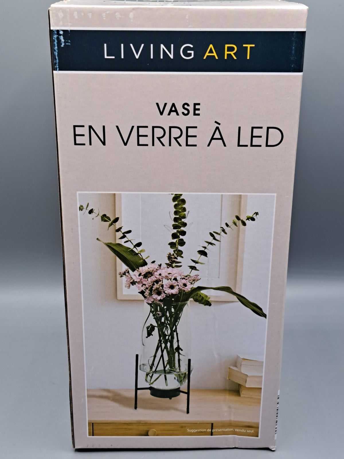 Living Art LED-Vase Modern Dekoration 29 cm Beleuchtung Blumenvase
