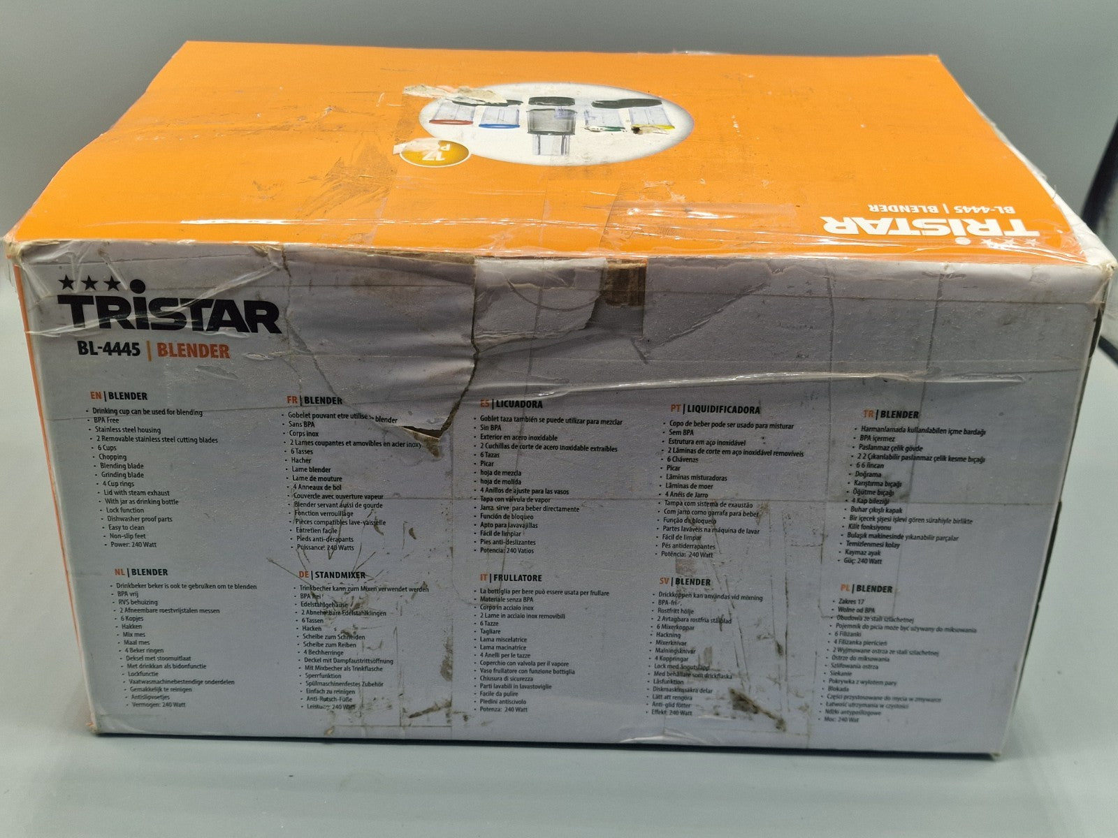 Tristar BL-4445 Standmixer Kompletset Küchenmixer Smoothie Mixer Set