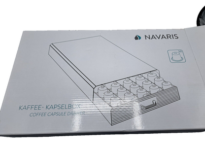 Navaris Kapselbox 50 Kapseln – Kaffee Kapsel Aufbewahrung