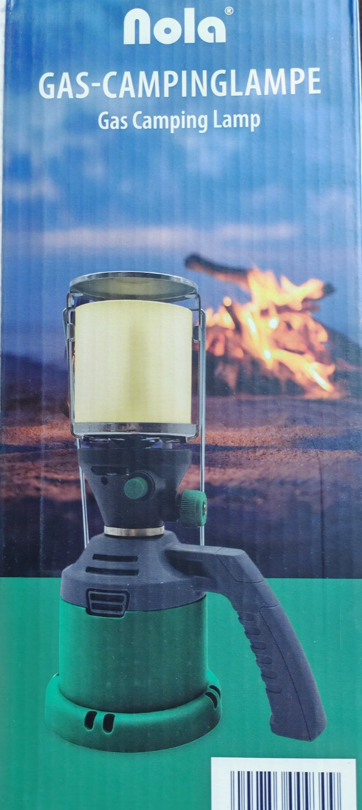NOLA Gas-Campinglampe 930 – Outdoor Laterne inkl. 3 Glühstrümpfe
