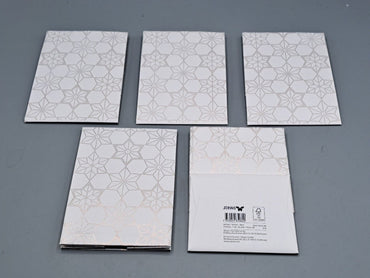 5x Stewo Geschenkverpackung, Tüten, Design 14x10 cm, Weiß