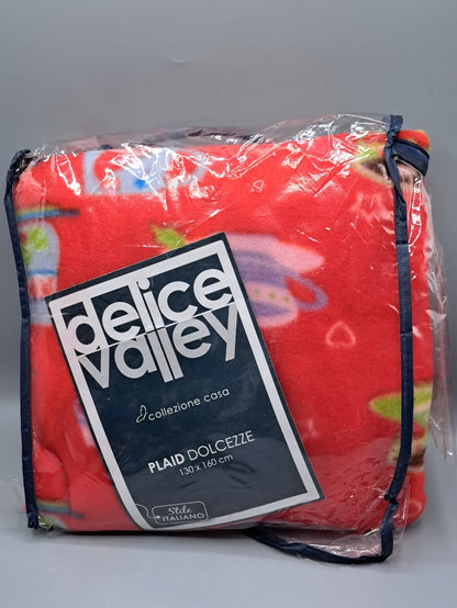 Delice Valley Weihnachtstischdecke Rot mit Tassen 130x160