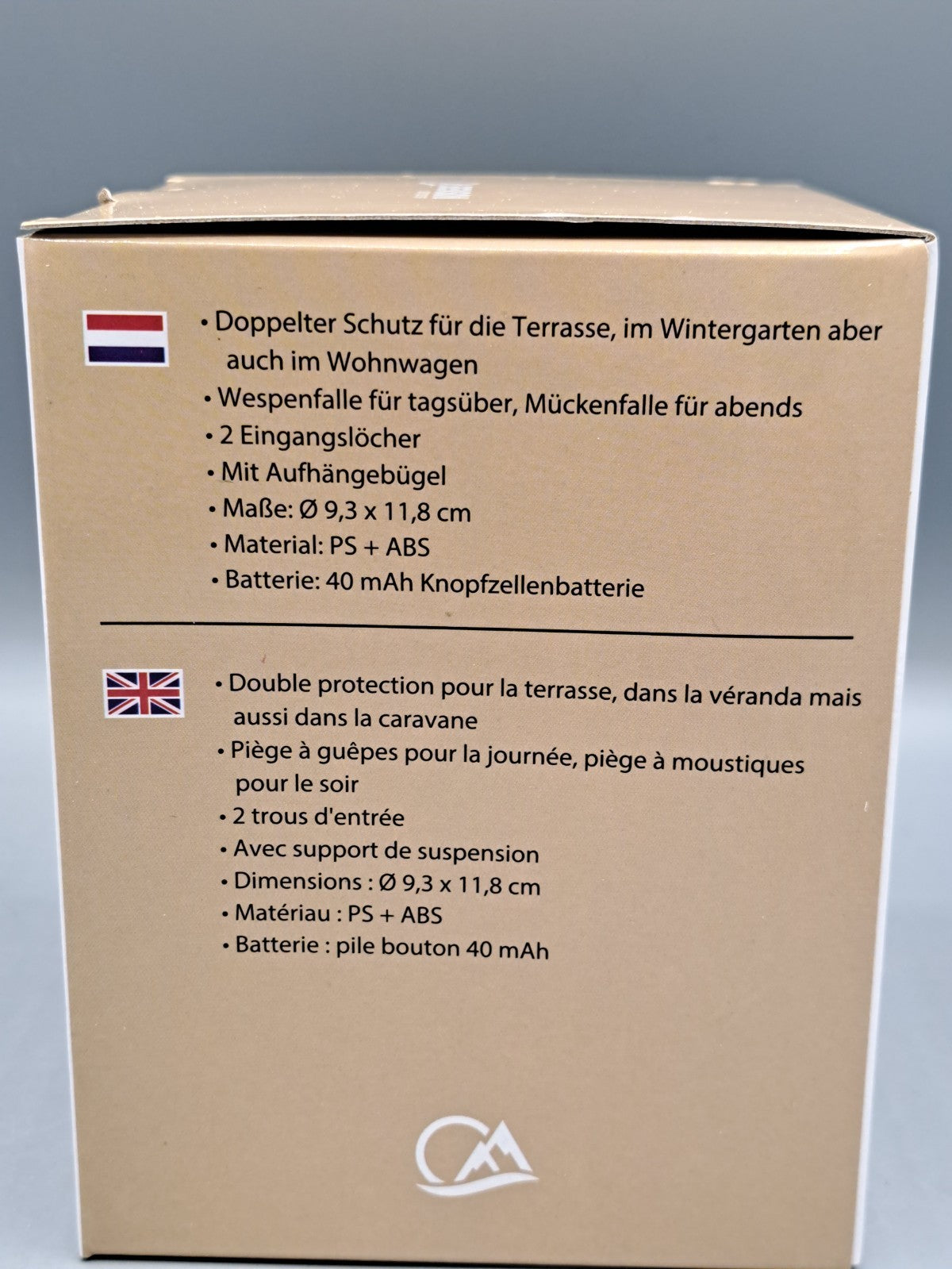 Benson Outdoor Mücken Wespenfalle Solar Insektenfalle Garten Camping