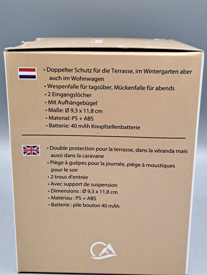 Benson Outdoor Mücken Wespenfalle Solar Insektenfalle Garten Camping