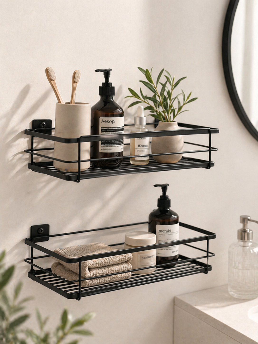 Kincmax Badezimmer Duschregal Badregal Ablage Regal Dusche Organizer