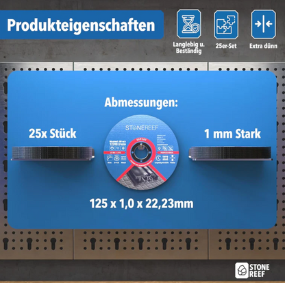 Trennscheiben 23er Set 125mm 1mm Winkelschleifer Flex Metall Edelstahl A9