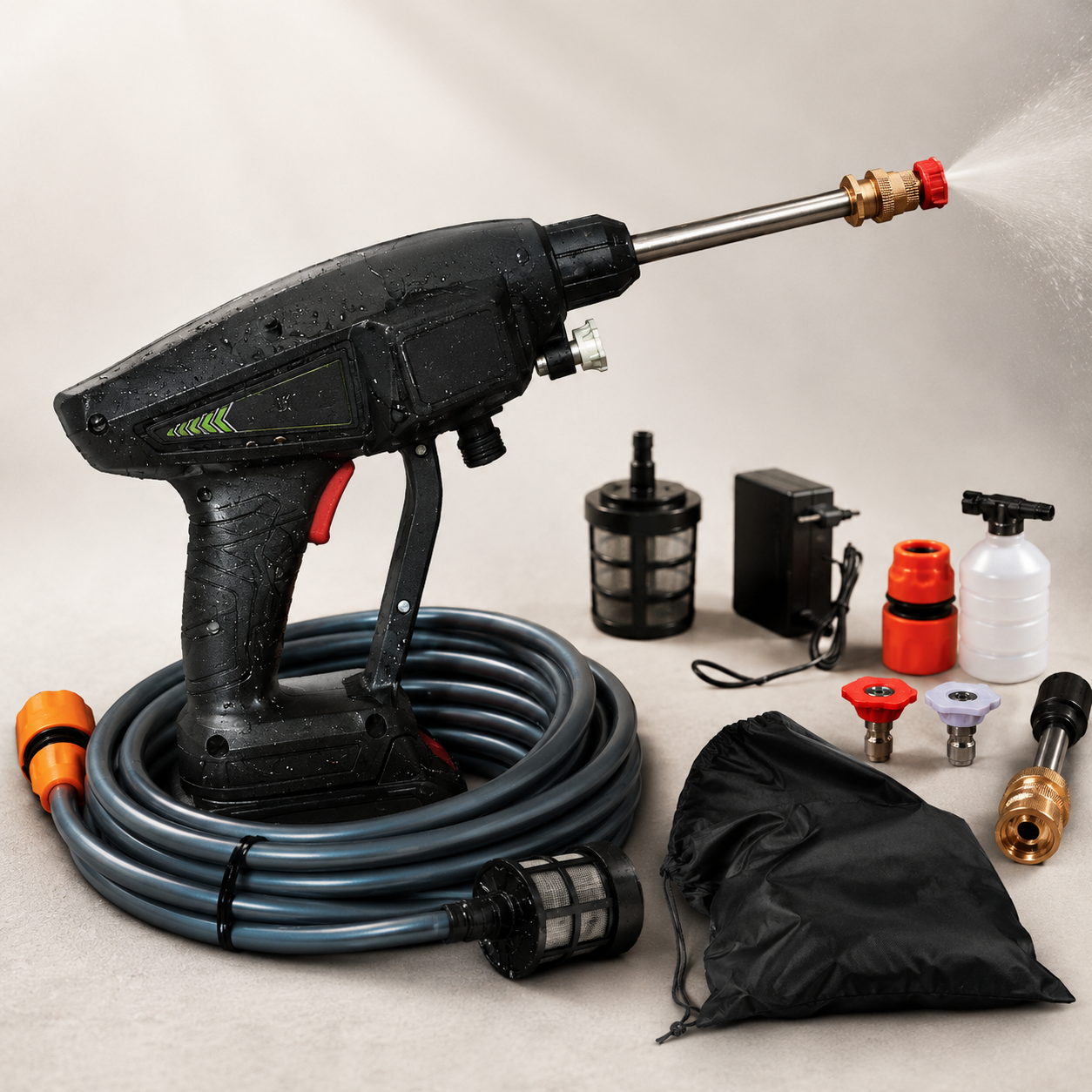 Hammersmith HydroBlast Akku Druckreiniger Hochdruckreiniger kabellos Set HA19