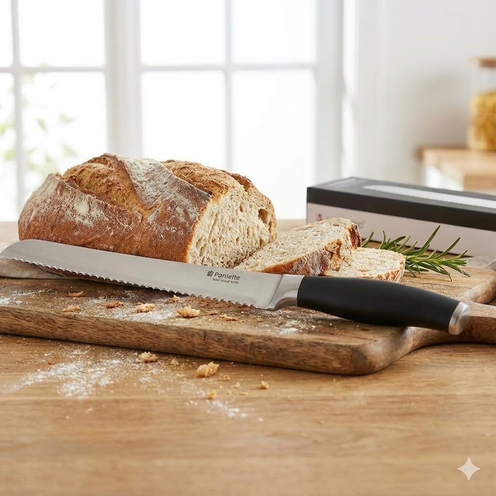 Casa Linga Brotmesser Rostfreier Spezialstahl Küchenmesser Serrated