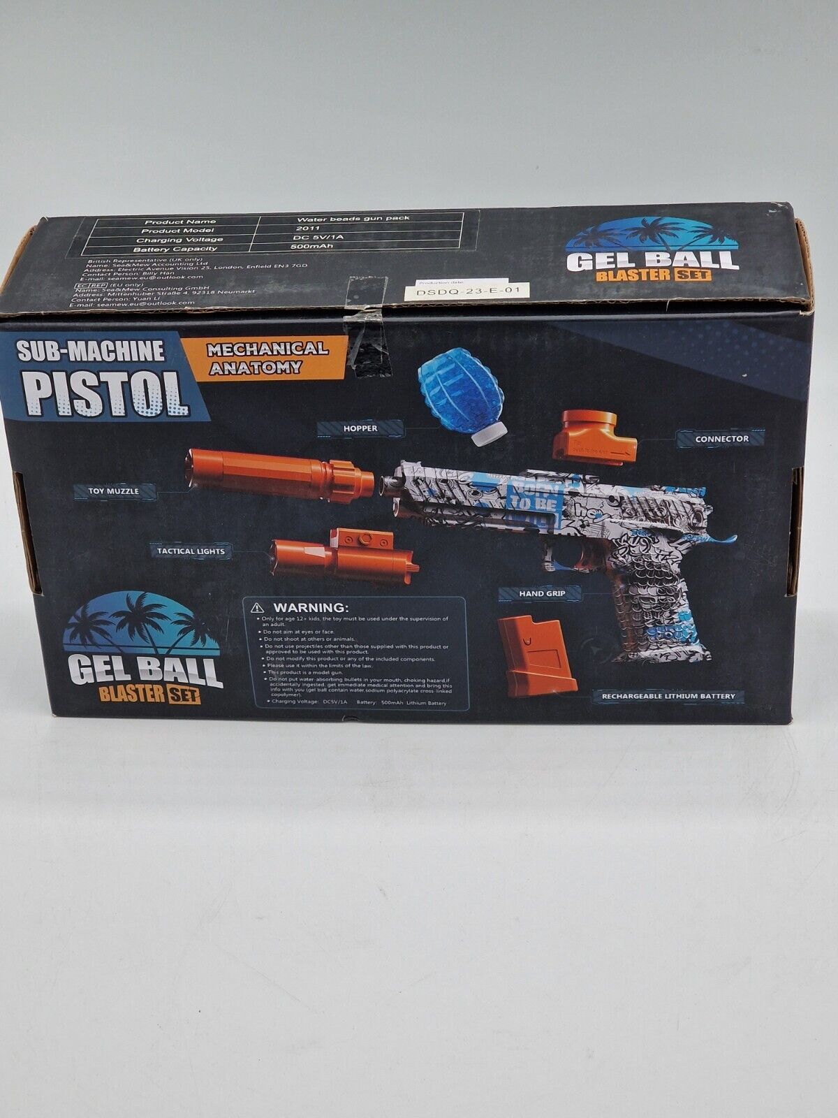 VAAGHANM Gel Ball Blaster, Taktische Lichter & Schutzbrille