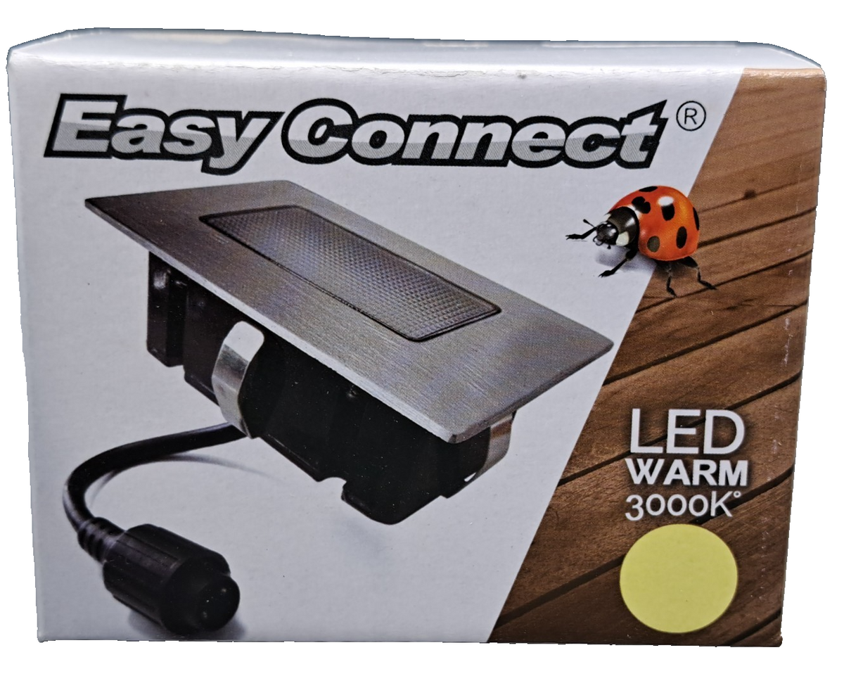 Easy Connect 65446 LED Einbaustrahler 10x6cm 3000K IP65 Terrasse Edelstahl HA34
