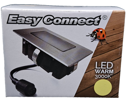 Easy Connect 65446 LED Einbaustrahler 10x6cm 3000K IP65 Terrasse Edelstahl HA34