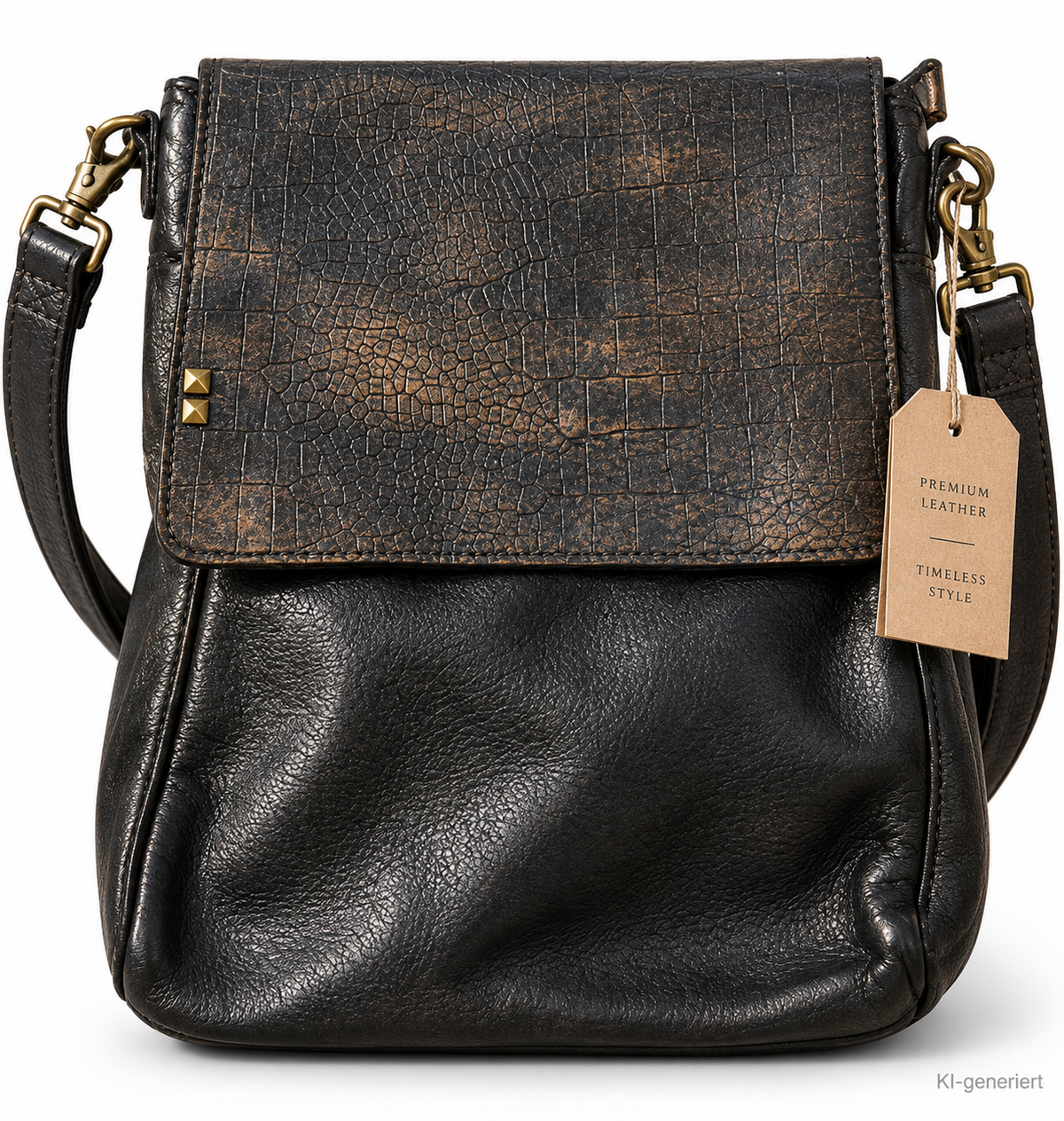 DESIDERIUS Mons Wanda Umhängetasche Dark Olive Rindsleder Echtleder Tasche H3