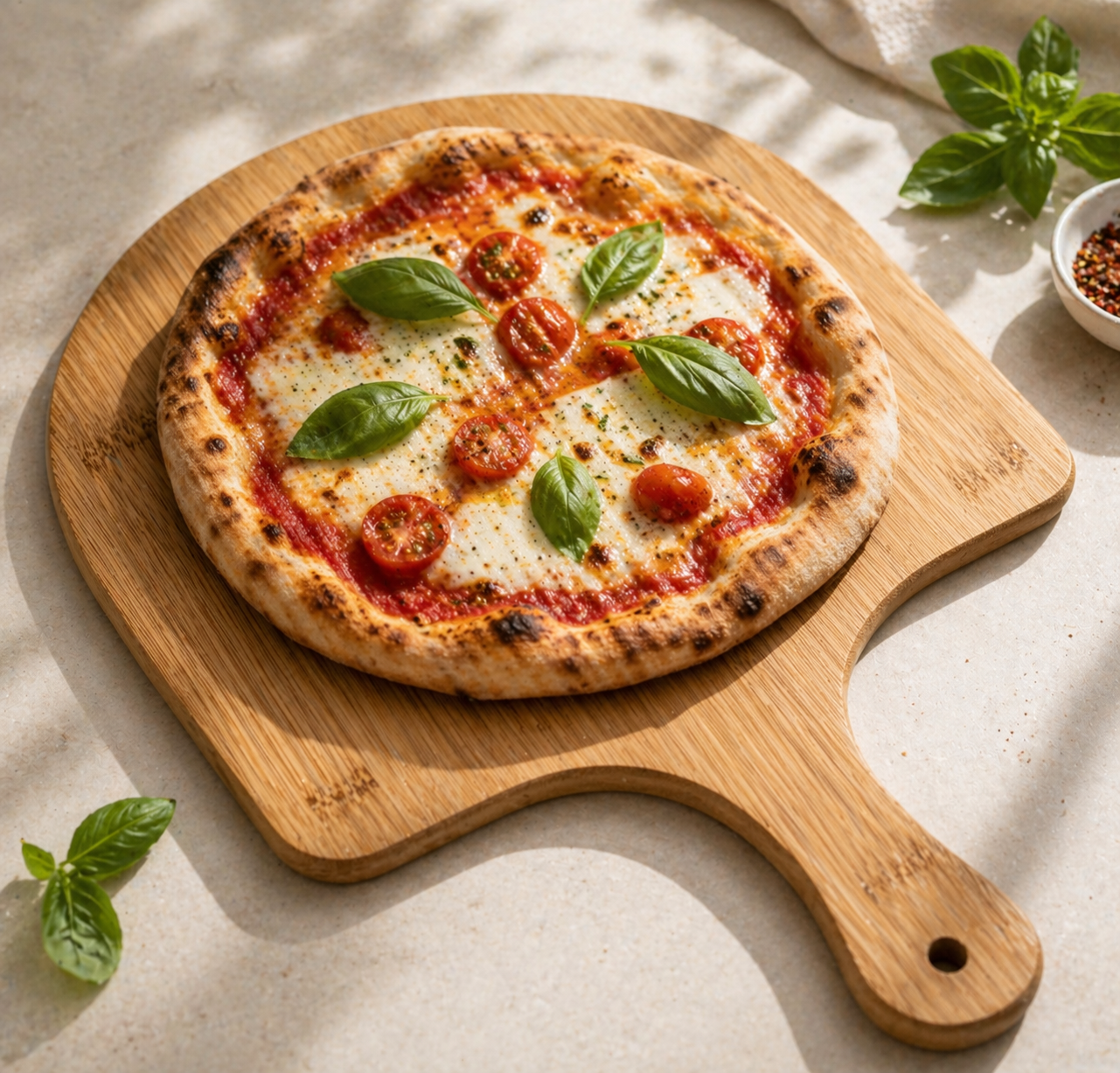 Pizzaschieber Holz 31x27 cm Pizzaschaufel Pizzaheber Backbrett Ofen Zubehör B6