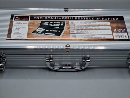 Activa Mastercook, Edelstahl-Grillbesteck im Koffer