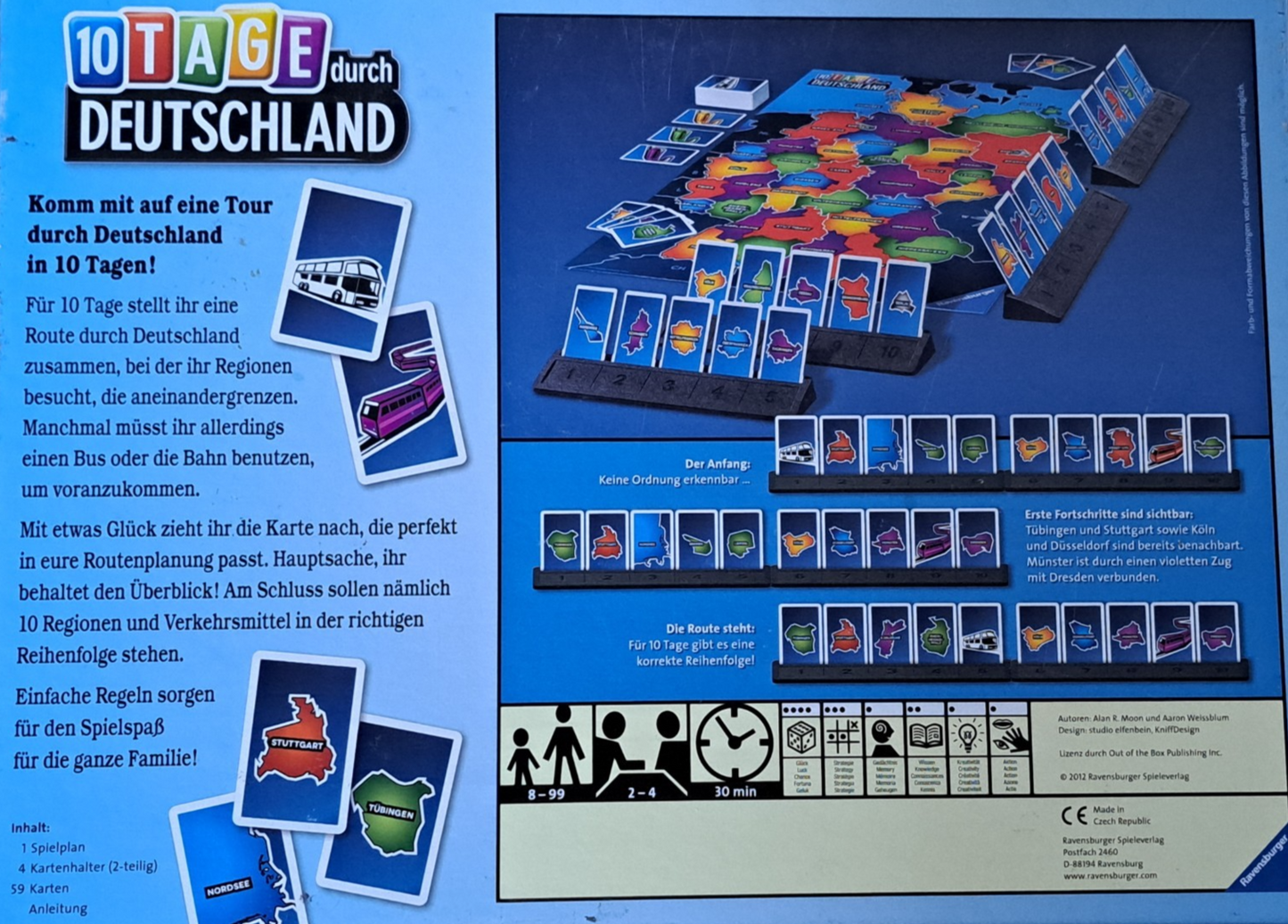 Ravensburger 10 Tage durch Deutschland, Familienspiel