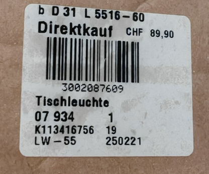 Tischlampe Keramik Marmoroptik Beige Gold Stoffschirm 30 cm Landhaus F3