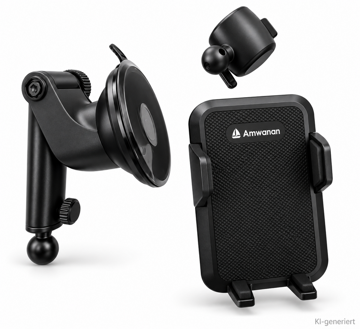 Amwanan Auto Handyhalterung Saugnapf Lüftung 4-7,5" Smartphone Halter ATE95 A8